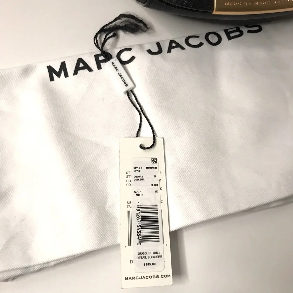 Authentic Marc Jacobs Black Genuine Leather Classic Flap Med Shoulder Handbag - Picture 7 of 8